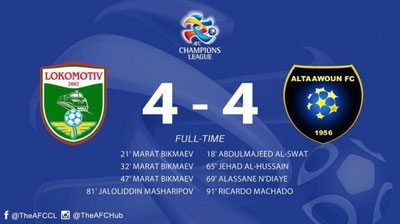 Изрображение 'В МАТЧЕ "ЛОКОМОТИВ" - "АЛЬ-ТАВУН" ЗАБИЛИ 8 МЯЧЕЙ (ВИДЕО)'