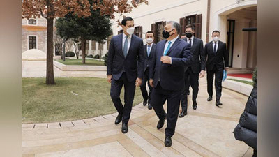 Изрображение 'Премьер-министр Венгрии Виктор Орбан принял вице-премьера Узбекистана Сардора Умурзакова'