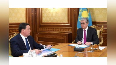'Qozog`iston Prezidenti mamlakat Bosh vazirini qabul qildi'ning rasmi