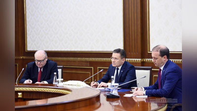 Изрображение 'ПРЕЗИДЕНТ УЗБЕКИСТАНА ПРИНЯЛ ГЛАВУ "РОСАТОМА": ВИДЕО'