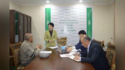 'Bosh prokurorining o`rinbosari Buxoro viloyatida sayyor qabul o`tkazdi'ning rasmi