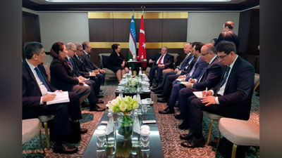 'Tanzila Narbaeva Turkiya Buyuk millat majlisi Raisi bilan uchrashdi'ning rasmi