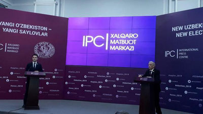 'Saylov natijalariga bag`ishlangan matbuot anjumani boshlandi'ning rasmi