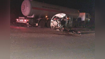 Изрображение 'Водитель "Дамаса" не выжил после столкновения с грузовиком'