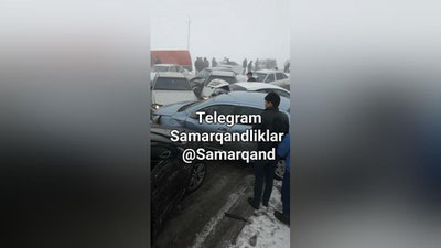 'Tezkor: Samarqandda 100lab mashina ishtirokida dahshatli YTH bo`lgani aytilmoqda (foto)'ning rasmi