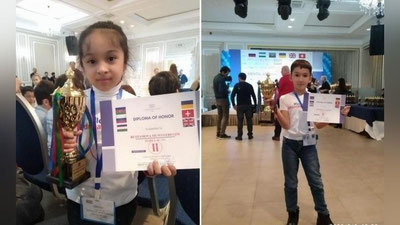 'Qarshilik o`quvchilar xalqaro musobaqa g`olibi bo`ldi'ning rasmi
