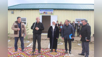 'Dehqonobodning tog`li qishlog`ida ilk kutubxona ish boshladi'ning rasmi