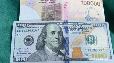 'So`mning chet el valyutalariga nisbatan qadri oshdi. Faqat Rossiya rublidan tashqari'ning rasmi