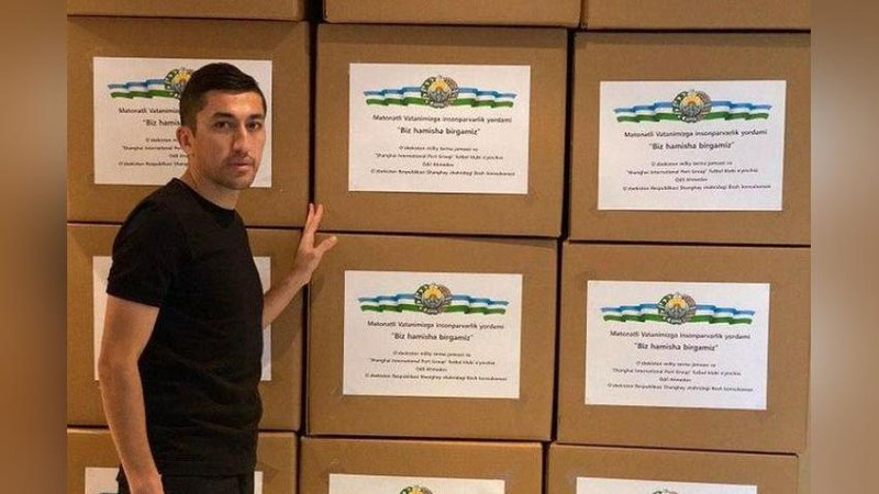 'Odil Ahmedov O`zbekistonga insonparvarlik yordami yubordi'ning rasmi