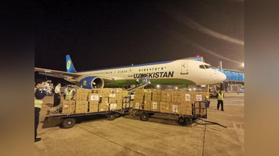 Изрображение 'Китай передал Узбекистану 100 тысяч тест-систем на коронавирус'