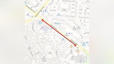 Изрображение 'Участок улицы Караташ будут закрывать в ночное время ради ремонта водопровода'