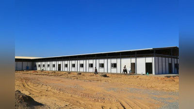 Изрображение 'Фото: строительство карантинной зоны в Термезском районе'