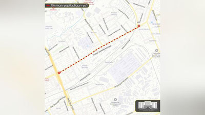 Изрображение 'Хокимият сообщил о проведении дорожных работ на улице Мухтара Ашрафи'