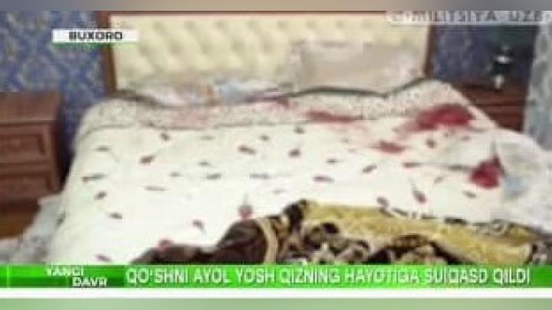'Бухорода икки фарзанднинг онаси бўлган аёл 11 ёшли норасида қизчани болға билан ўлдиришга уринди (видео)'ning rasmi