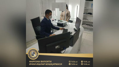 'Farg`ona IIB Migrasiya va fuqarolikni rasmiylashtirish xizmatlari tomonidan dam olish kunlari ham ishlashmoqda'ning rasmi