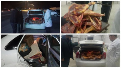 'Samarqanddan Toshkentga olib kirilayotgan 270 kg sifatsiz  go`sht ushlab qolindi'ning rasmi