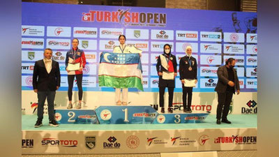 '"Turkish Open-2021": musobaqaning so`nggi kunida O`zbekiston terma jamoasi a`zolari bitta oltin va uchta bronza medalini qo`lga kiritdi(foto)'ning rasmi