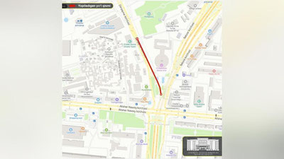 Изрображение 'Часть улицы Заркайнар закрывают до 14 апреля'