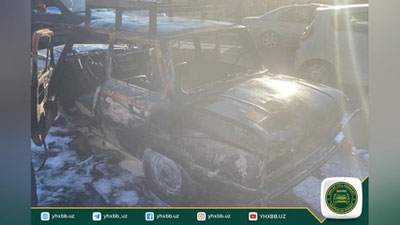 'Toshkentda  "Kobalt" bilan to`qnashgan "ZAZ-968M" rusumli avtomobil yonib ketdi'ning rasmi