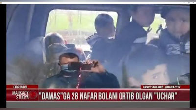 'Farg`onada 28 nafar bolani bir "Damas"ga sig`dirgan "uchar haydovchi"chi ushlandi (video)'ning rasmi