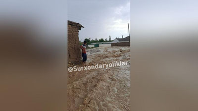 Изрображение 'Обильные осадки на востоке и юге Узбекистана: погибли двое детей, сотни домов затоплены (фото, видео)'