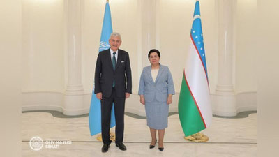 'Tanzila Narbaeva BMT Bosh Assambleyasi 75-sessiyasi raisi bilan uchrashdi'ning rasmi