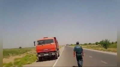 'Kamaz haydab ketayotgan 12 yoshli Abdulxay to`xtatib qolindi'ning rasmi