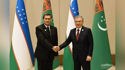 'O`zbekiston Prezidenti Turkmaniston tashqi ishlar vazirini qabul qildi'ning rasmi