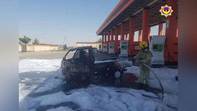 'Navoiy shahridagi "zapravka“da "Labo” yonib ketdi'ning rasmi