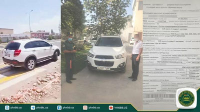 'Nurafshon shahar hokimining xizmat avtomobili qoidalarga amal qilmaydimi — piyodalar o`tish joyida to`xtab turgan "Captiva"ning egasiga chora ko`rildimi?'ning rasmi