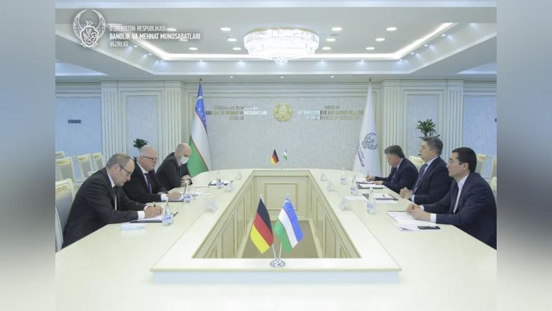 'O`zbekiston - Germaniya: ikki tomonlama manfaatli uchrashuv bo`lib o`tdi'ning rasmi