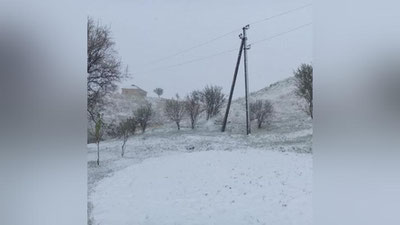 'Қашқадарёда ёғаётган кучли қор ерларни оқартирди (видео)'ning rasmi