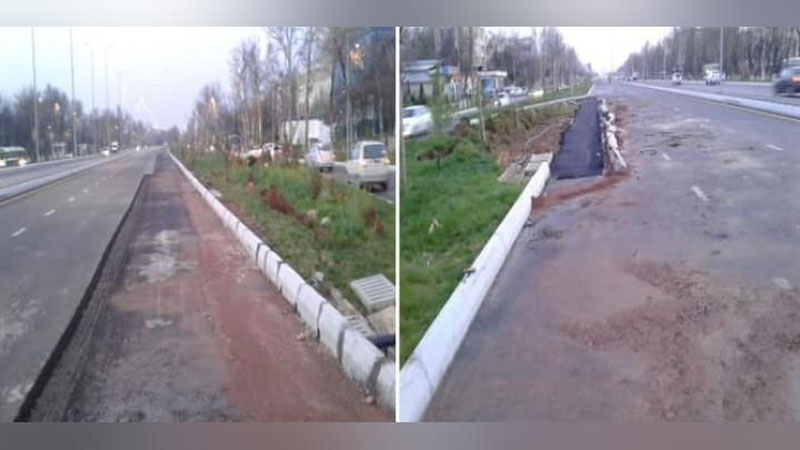 'Тошкентнинг Аҳмад Дониш кўчасидаги йўлнинг чўкиш ҳолати юзасидан жиноят иши қўзғатилди'ning rasmi