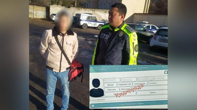 Изрображение 'В Ташкенте остановили пешехода-нарушителя, который оказался в розыске за кражу'