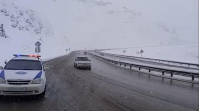 '"Қамчиқ" довонида қор ёғишда давом этмоқда'ning rasmi