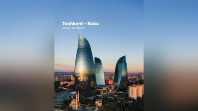 Изрображение 'Uzbekistan Airways после долгого перерыва возобновляет рейсы в Баку'