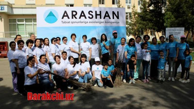 '"Яшил макон": Ҳамкор ташкилотлар ёрдамида Тошкент педиатрия институти майдонига 100 дан ортиқ дарахтлар экилди'ning rasmi