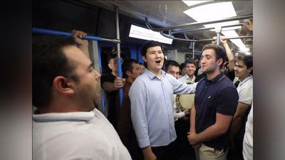 'Toshkent metrosida yo`lovchilarga kutilmaganda opera aytib berishdi (video)'ning rasmi