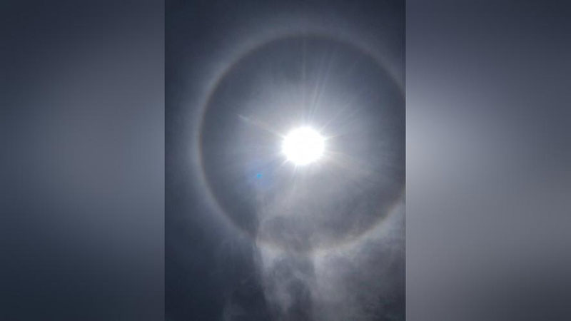 Изрображение 'В регионах Узбекистана наблюдали необычное атмосферное оптическое явление (видео)'