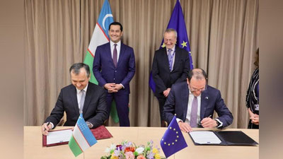 'Ўзбекистон ва ЕИ ўртасида Кенгайтирилган шериклик ва ҳамкорлик тўғрисидаги битим имзоланди'ning rasmi