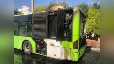 Изрображение 'В Ташкенте на ходу задымился пассажирский автобус (видео)'