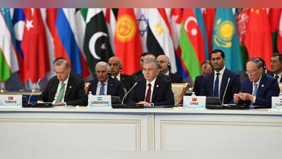 Изрображение 'Шавкат Мирзиёев выступил на VI саммите СВМДА в Астане'