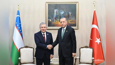 'Ostona shahrida O`zbekiston va Turkiya Prezidentlari uchrashuv o`tkazdi(video)'ning rasmi