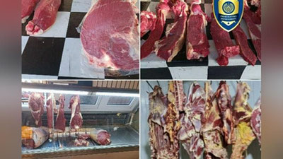 Изрображение 'В двух регионах страны изъяли 2,3 тонны небезопасного мяса'