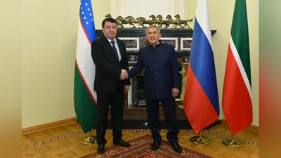 Изрображение 'Делегацию Сурхандарьи принял Президент Татарстана'