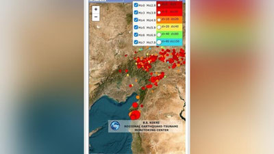 Изрображение 'На границе Турции и Сирии произошли новые сильные подземные толчки'