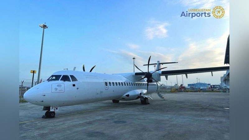 Изрображение 'В Ташкент вылетел первый самолет отечественной авиакомпании Silk Avia'