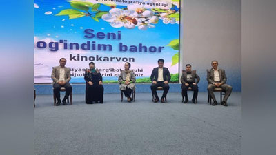'O`zbekiston bo`ylab “Seni sog`indik bahor” shiori ostidagi “Kinokarvon” aksiyasiga start berildi'ning rasmi