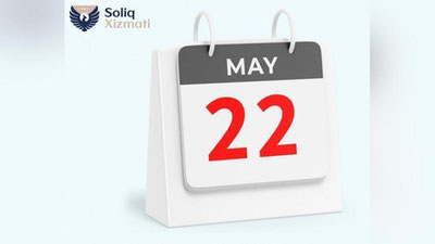 '20 may dam olish kuniga to`g`i kelganligi sababli, soliq to`lashning oxirgi muddati 22 mayga ko`chirildi'ning rasmi