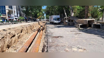 Изрображение 'Сроки замены труб теплоснабжения на улице Катартал на Чиланзаре продлены'